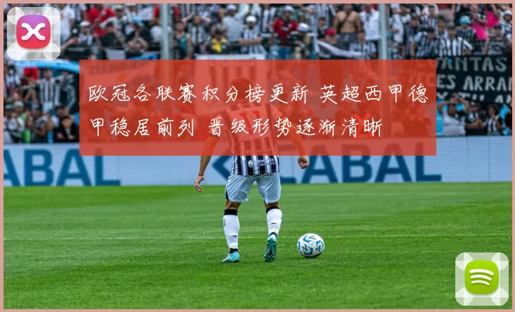 欧冠各联赛积分榜更新 英超西甲德甲稳居前列 晋级形势逐渐清晰
